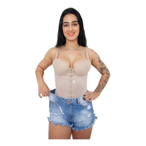 Body Alta Compressão Com Bojo 12 Barbatanas - Aproveite Já