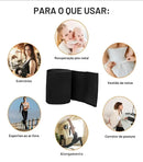 Cinta Invisível Abdominal Modeladora Ajustável Bandagem Faixa Compressão Unissex Térmica