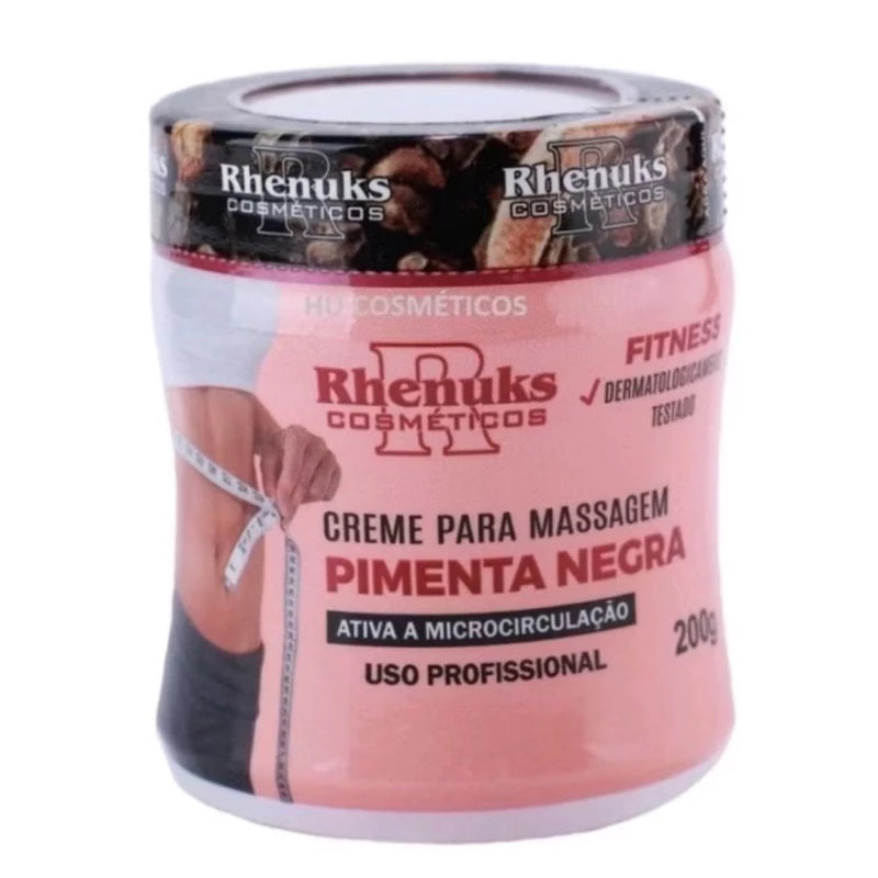 Kit 3 Gel Creme Redutor de Medidas 200g Pimenta Negra