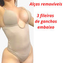 Body Decote Em V Profundo Modelador Corporal